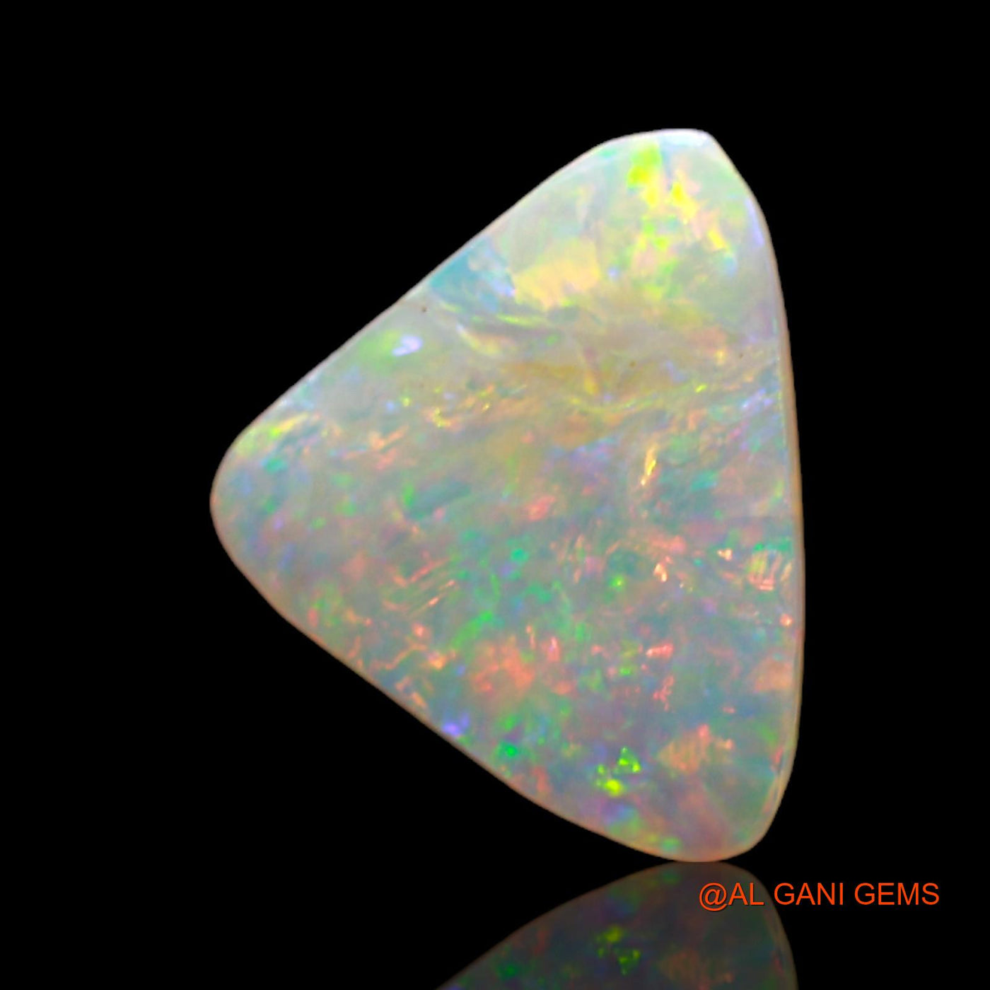 1.00 Cts Natural Australian Fire Opal Trillion Cabochon Loose Gemstone For Jewelry 10x8x1 mm AC-762