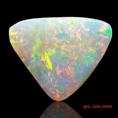 1.00 Cts Natural Australian Fire Opal Trillion Cabochon Loose Gemstone For Jewelry 10x8x1 mm AC-762