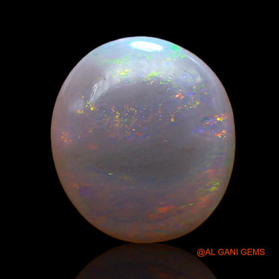1.00 Cts Unheated Australian Fire Opal Loose Gemstone Oval Cabochon Natural 9x8x2 mm AC-764