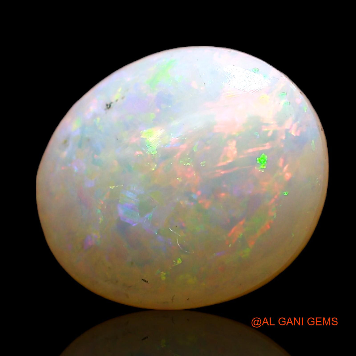 1.00 Cts Unheated Australian Fire Opal Loose Gemstone Oval Cabochon Natural 9x8x3 mm AC-765