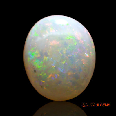 1.00 Cts Unheated Australian Fire Opal Loose Gemstone Oval Cabochon Natural 9x8x3 mm AC-765