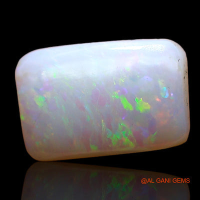 1.00 Cts Unheated Australian Fire Opal Loose Gemstone Square Cabochon Natural 10x6x2 mm AC-766