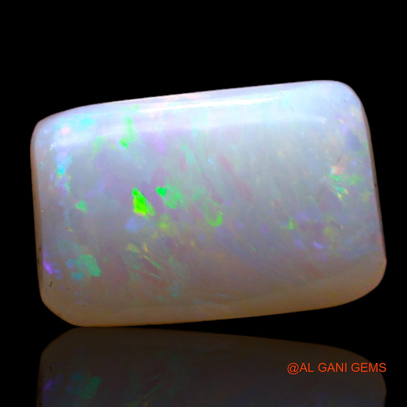 1.00 Cts Unheated Australian Fire Opal Loose Gemstone Square Cabochon Natural 10x6x2 mm AC-766