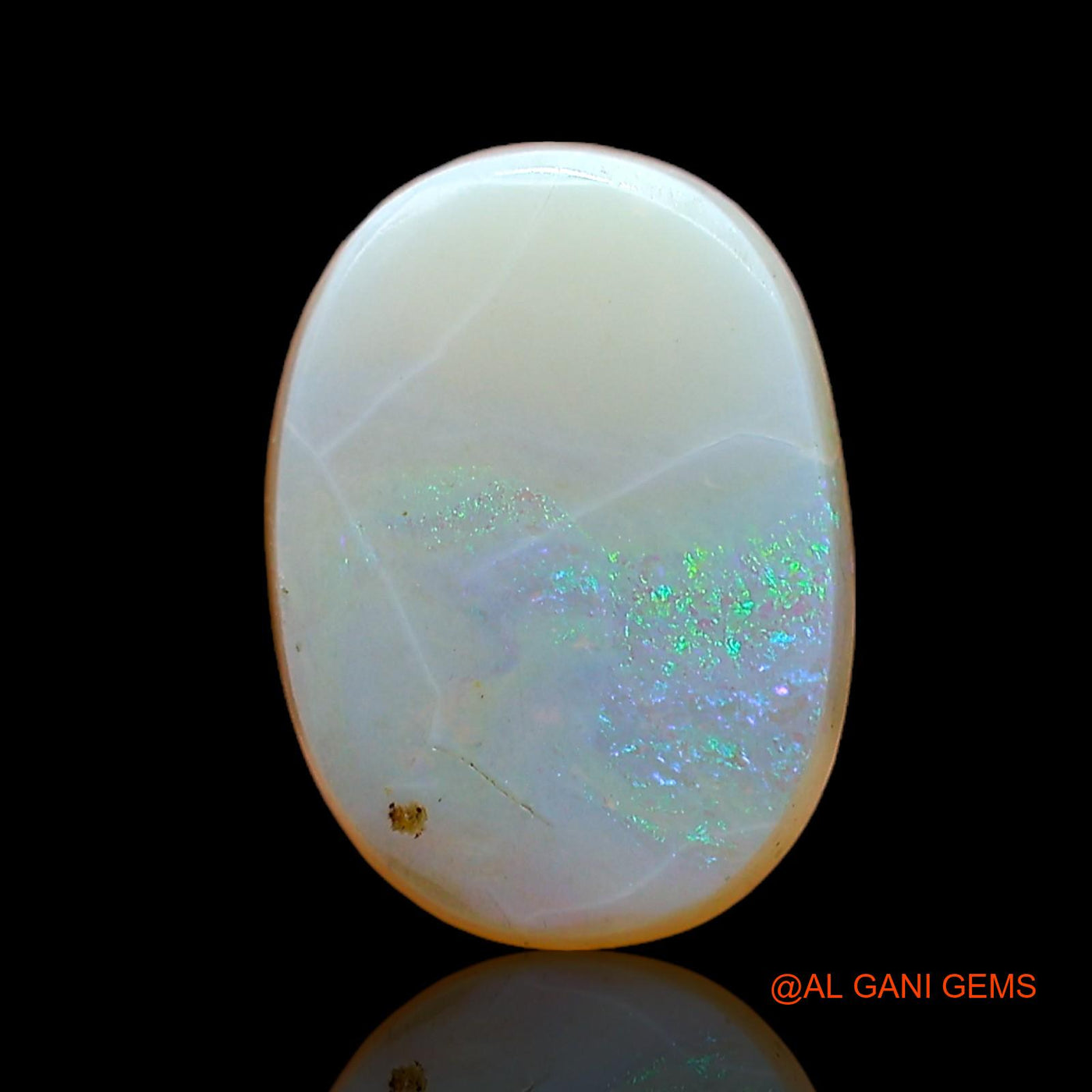 1.00 Cts Natural Australian Fire Opal Loose Gemstone Oval Cabochon 10x7x2 mm AC-769