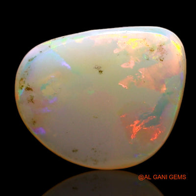 1.00 Cts Natural Australian Fire Opal Loose Gemstone Fancy Cabochon 9x8x2 mm AC-770