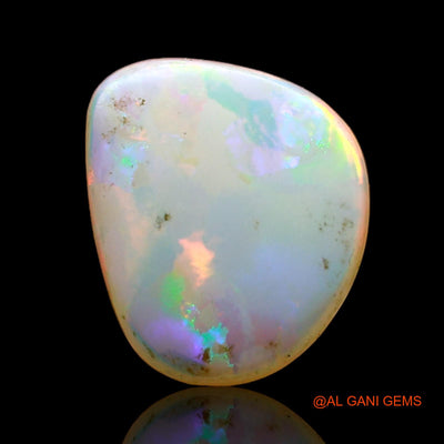 1.00 Cts Natural Australian Fire Opal Loose Gemstone Fancy Cabochon 9x8x2 mm AC-770