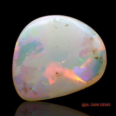 1.00 Cts Natural Australian Fire Opal Loose Gemstone Fancy Cabochon 9x8x2 mm AC-770