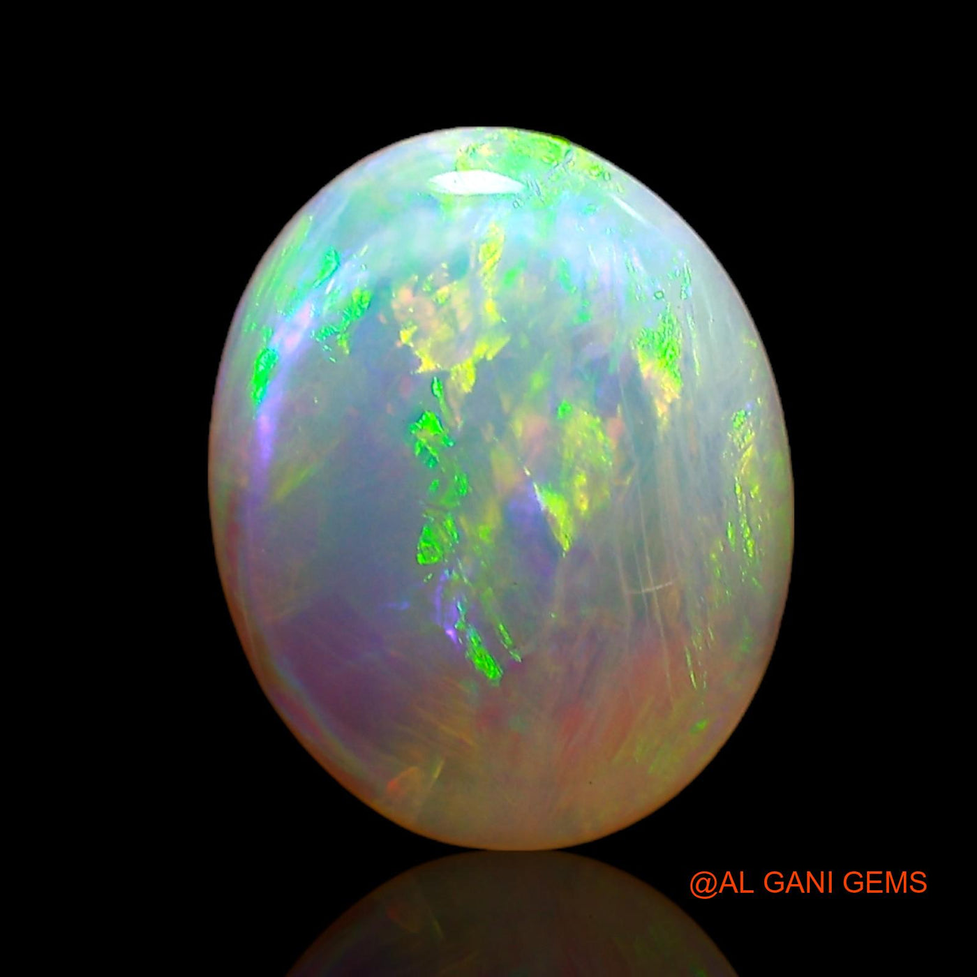 1.00 Cts Natural Australian Fire Opal Loose Gemstone Oval Cabochon 9x7x2 mm AC-771