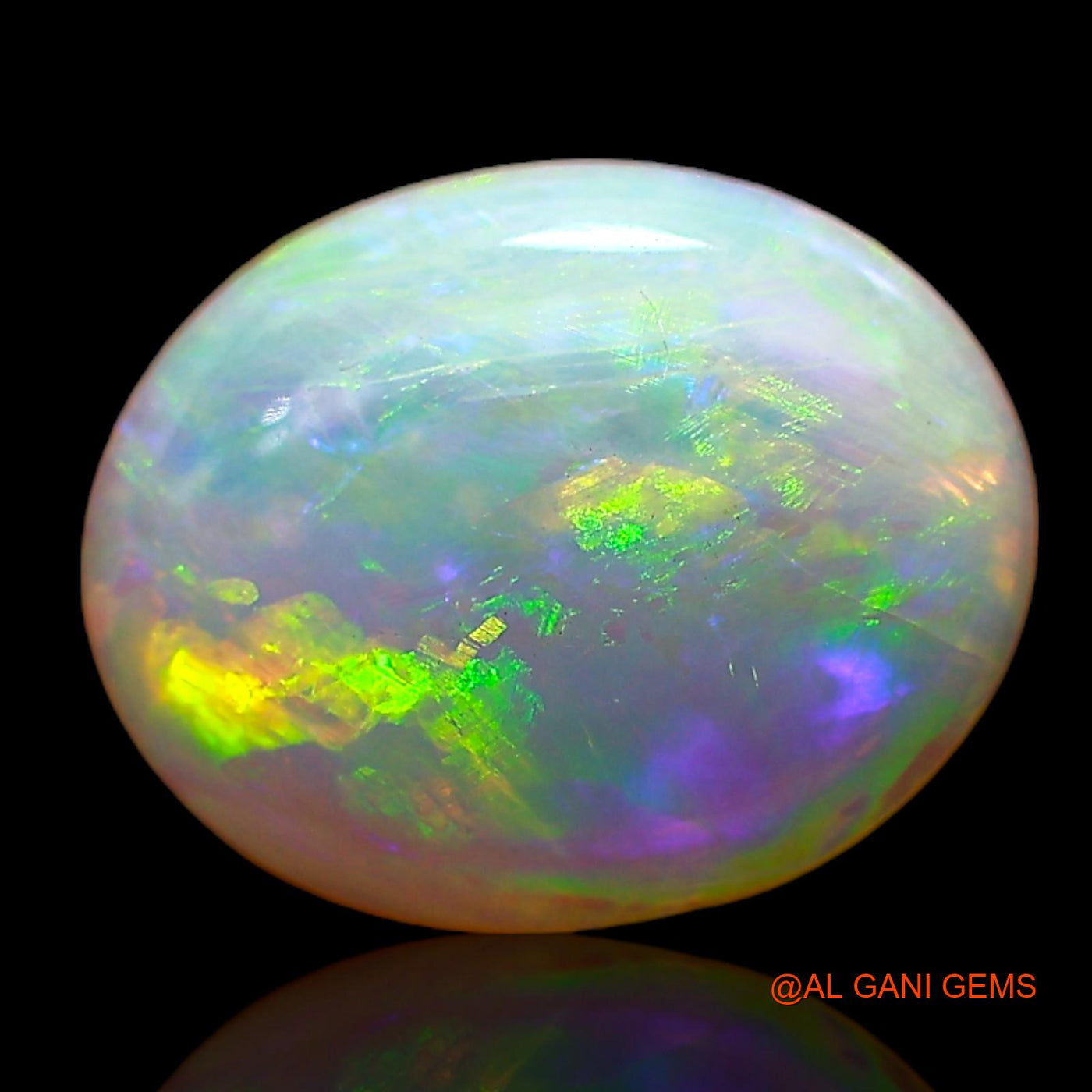 1.00 Cts Natural Australian Fire Opal Loose Gemstone Oval Cabochon 9x7x2 mm AC-771