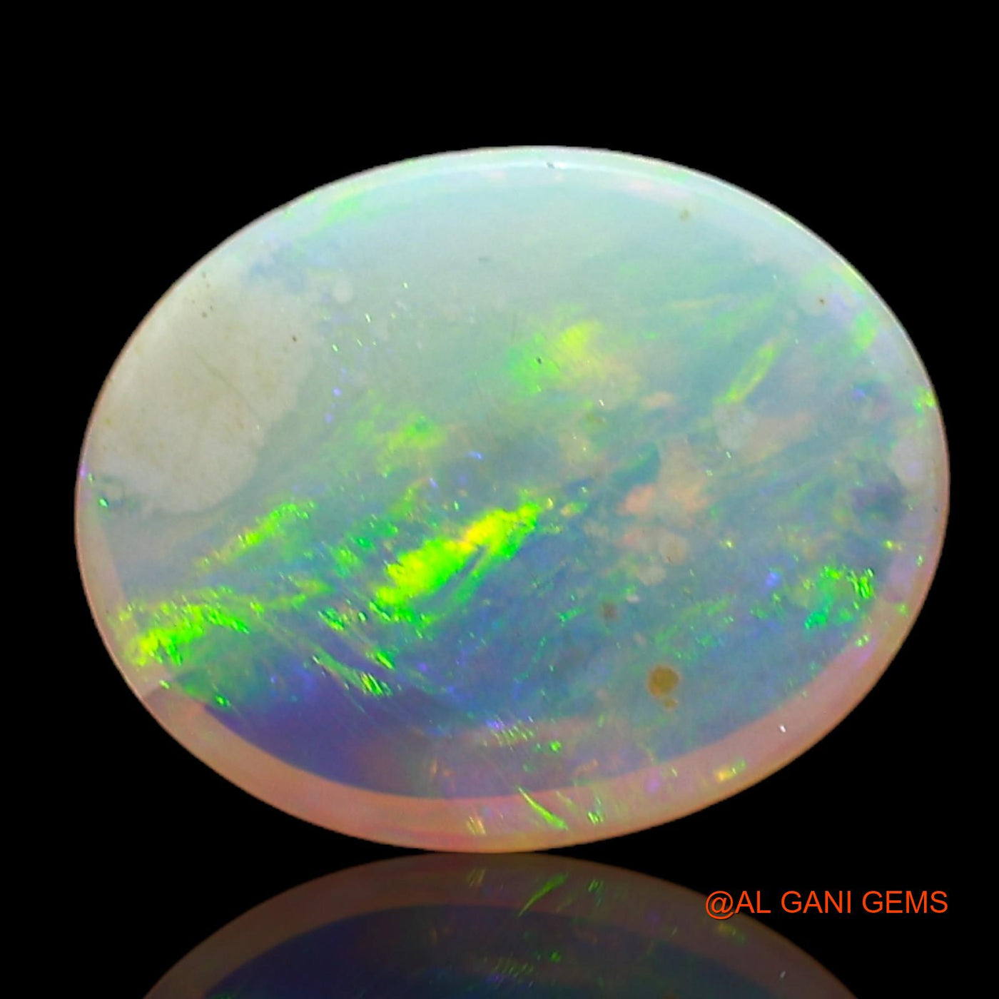 1.00 Cts Natural Australian Fire Opal Loose Gemstone Oval Cabochon 9x7x2 mm AC-771