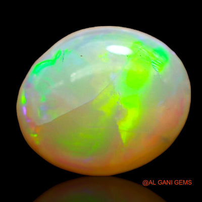Natural Untreated Fire Opal Loose Gemstone Oval Cabochon From Australia 1.00 Cts 9x7x3 mm AC-772