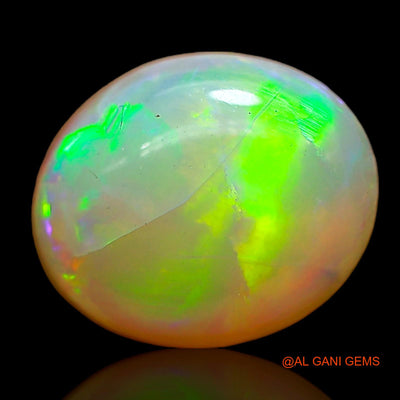 Natural Untreated Fire Opal Loose Gemstone Oval Cabochon From Australia 1.00 Cts 9x7x3 mm AC-772