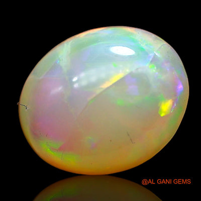 Natural Untreated Fire Opal Loose Gemstone Oval Cabochon From Australia 1.00 Cts 9x7x3 mm AC-772