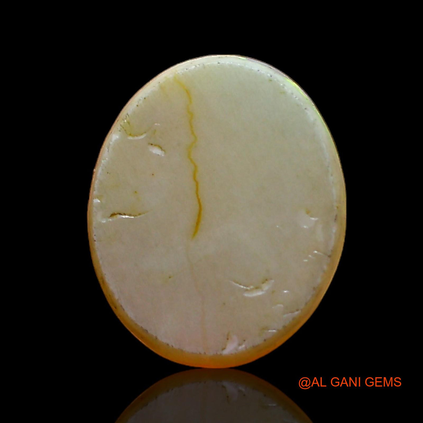 Natural Untreated Fire Opal Loose Gemstone Oval Cabochon From Australia 1.00 Cts 9x7x3 mm AC-772