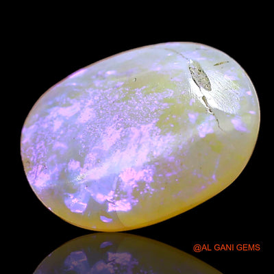 1.00 Cts Natural Australian Fire Opal Oval Cabochon Loose Gemstone For Jewelry 9x7x2 mm AC-773