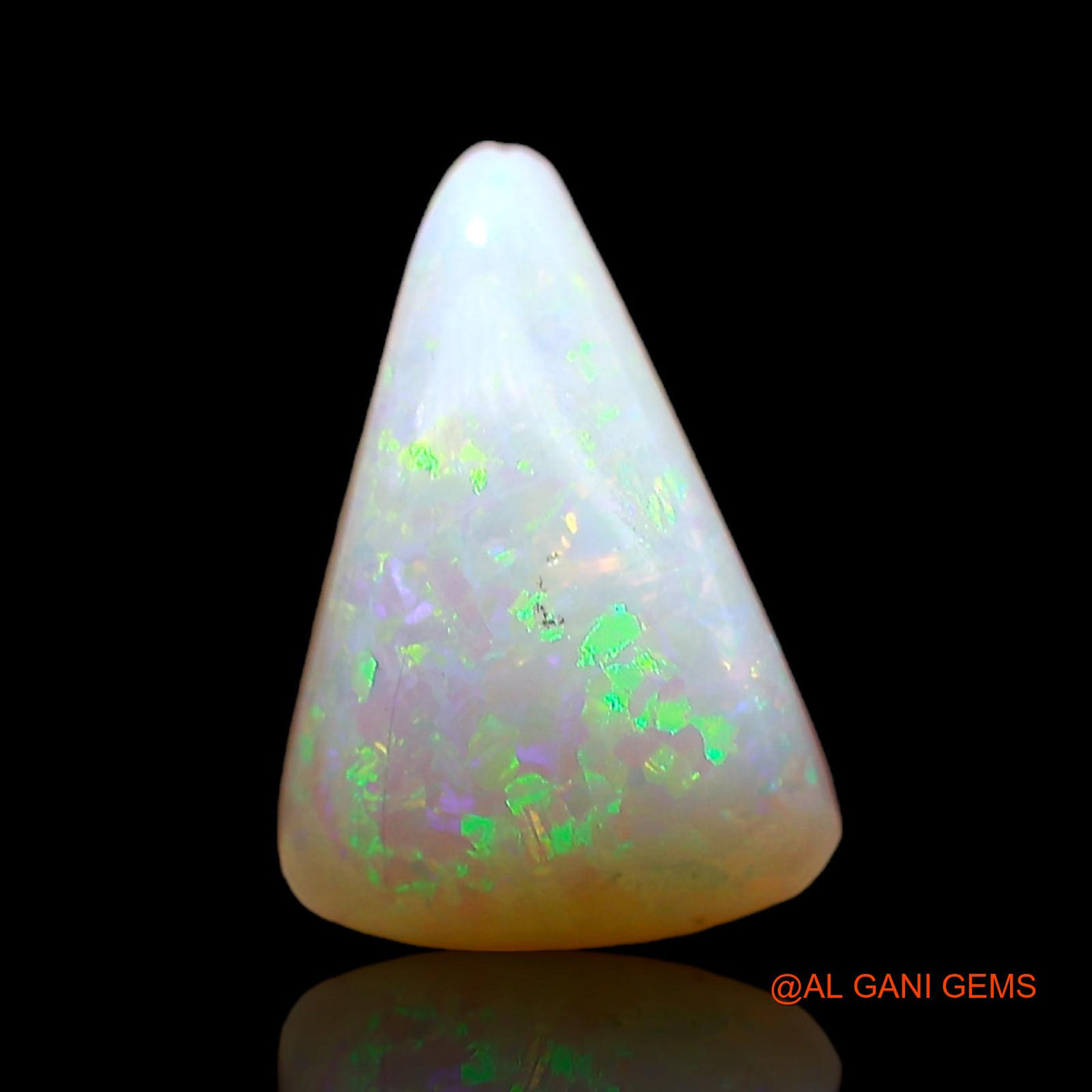 Natural Fire Opal Gemstone 1.00 Cts Loose Pear Cabochon From Australia 10x7x3 mm AC-774