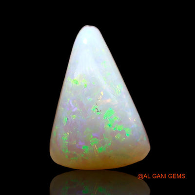 Natural Fire Opal Gemstone 1.00 Cts Loose Pear Cabochon From Australia 10x7x3 mm AC-774