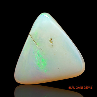 1.00 Cts Natural Australian Fire Opal Loose Gemstone Trillion Cabochon 9x8x2 mm AC-777