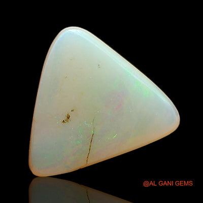 1.00 Cts Natural Australian Fire Opal Loose Gemstone Trillion Cabochon 9x8x2 mm AC-777