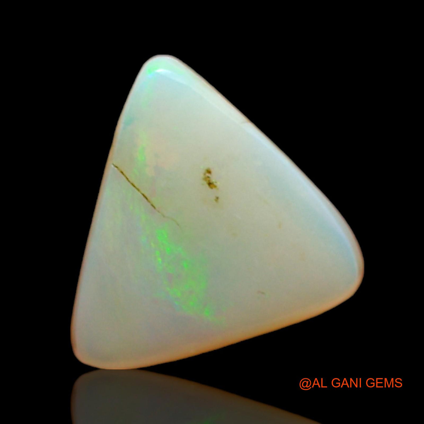 1.00 Cts Natural Australian Fire Opal Loose Gemstone Trillion Cabochon 9x8x2 mm AC-777