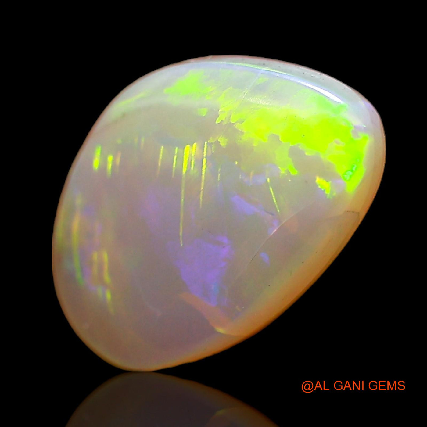 1.00 Cts Natural Australian Fire Opal Loose Gemstone Fancy Cabochon 10x7x2 mm AC-778