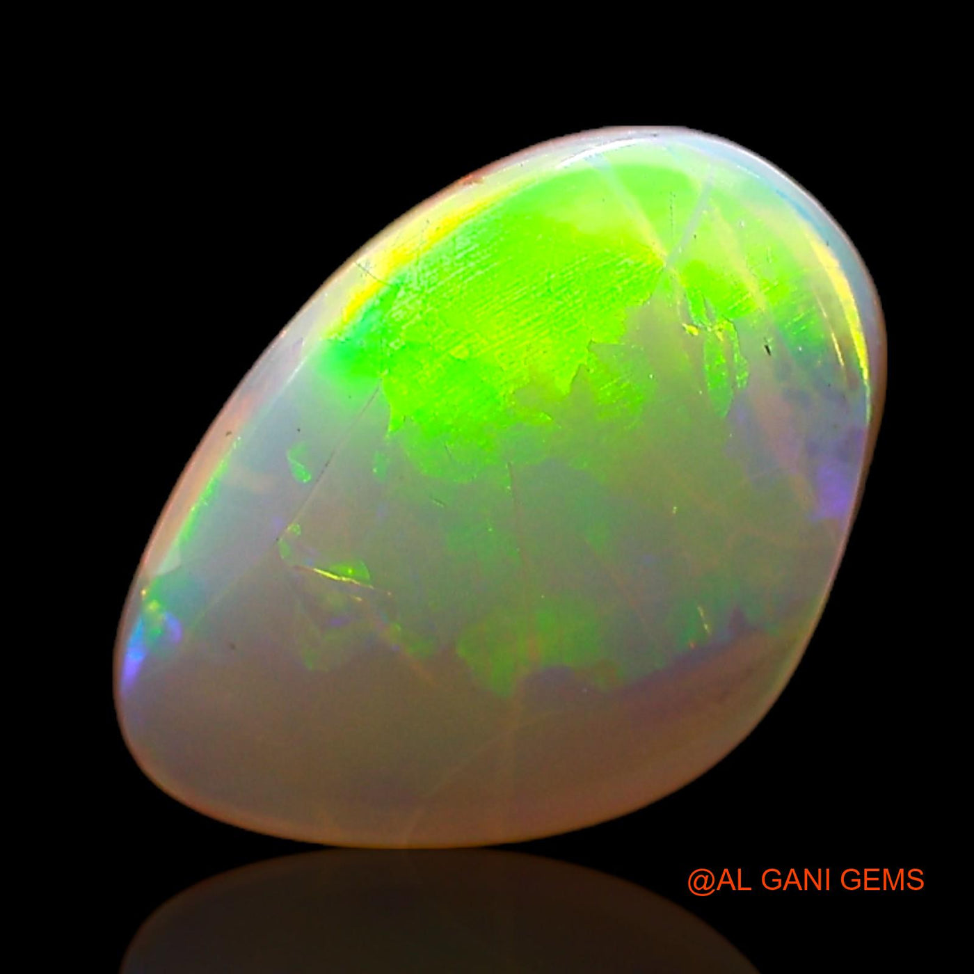 1.00 Cts Natural Australian Fire Opal Loose Gemstone Fancy Cabochon 10x7x2 mm AC-778