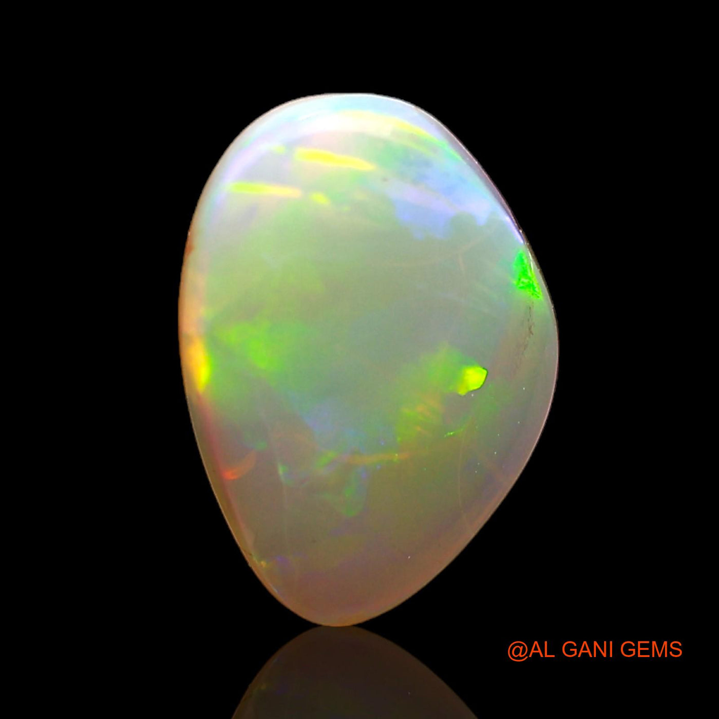 1.00 Cts Natural Australian Fire Opal Loose Gemstone Fancy Cabochon 10x7x2 mm AC-778