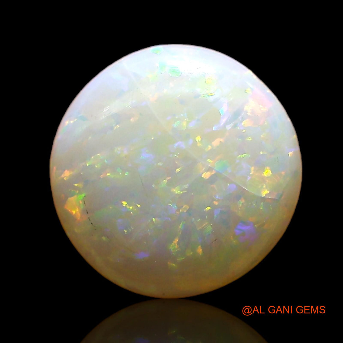 1.00 Cts Natural Australian Fire Opal Oval Cabochon Loose Gemstone For Jewelry 8x8x2 mm AC-780