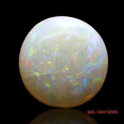 1.00 Cts Natural Australian Fire Opal Oval Cabochon Loose Gemstone For Jewelry 8x8x2 mm AC-780