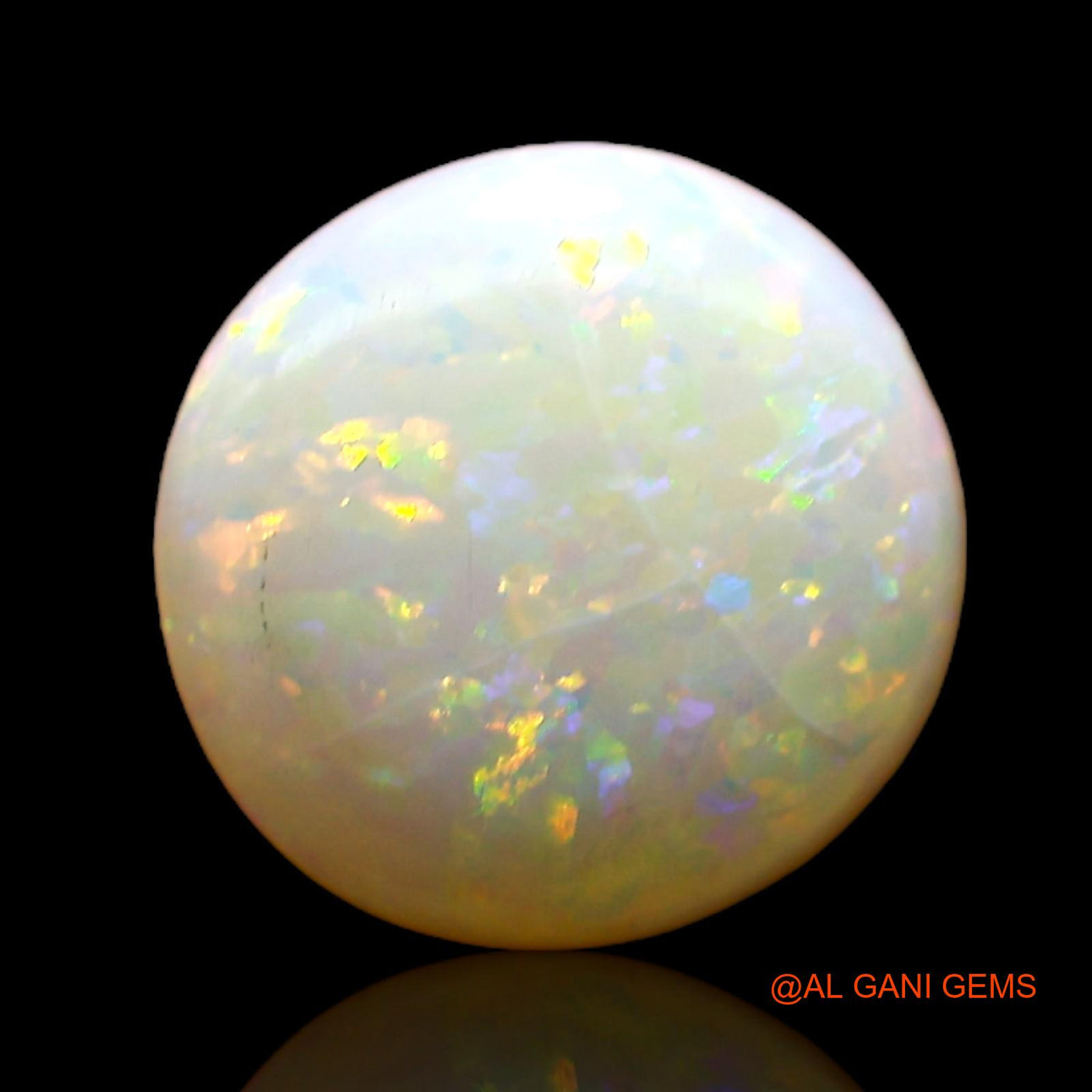 1.00 Cts Natural Australian Fire Opal Oval Cabochon Loose Gemstone For Jewelry 8x8x2 mm AC-780