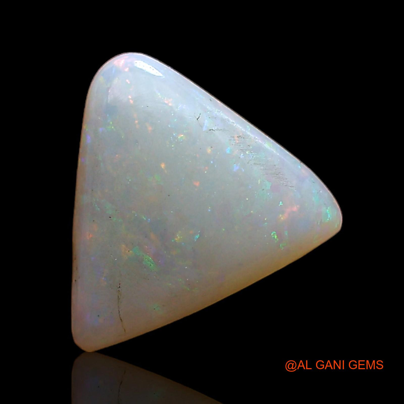 1.00 Cts Natural Australian Fire Opal Loose Gemstone Trillion Cabochon 8x8x2 mm AC-781