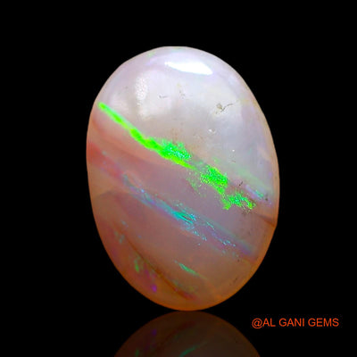 1.00 Cts Natural Australian Fire Opal Loose Gemstone Oval Cabochon 9x7x2 mm AC-782