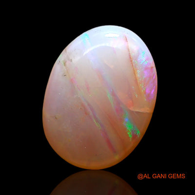 1.00 Cts Natural Australian Fire Opal Loose Gemstone Oval Cabochon 9x7x2 mm AC-782