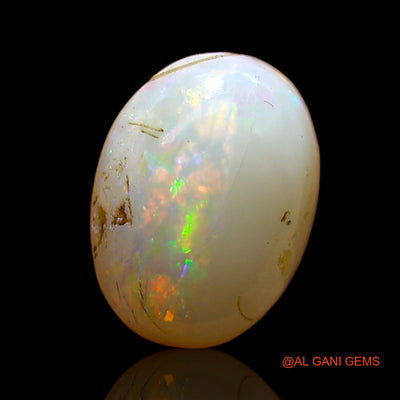 1.00 Cts Natural Australian Fire Opal Loose Gemstone Oval Cabochon 9x6x3 mm AC-783