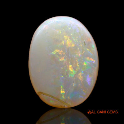 1.00 Cts Natural Australian Fire Opal Loose Gemstone Oval Cabochon 9x6x3 mm AC-783