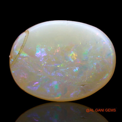 1.00 Cts Natural Australian Fire Opal Loose Gemstone Oval Cabochon 9x6x3 mm AC-783