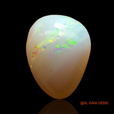 1.00 Cts Natural Australian Fire Opal Loose Gemstone Pear Cabochon 9x7x3 mm AC-784