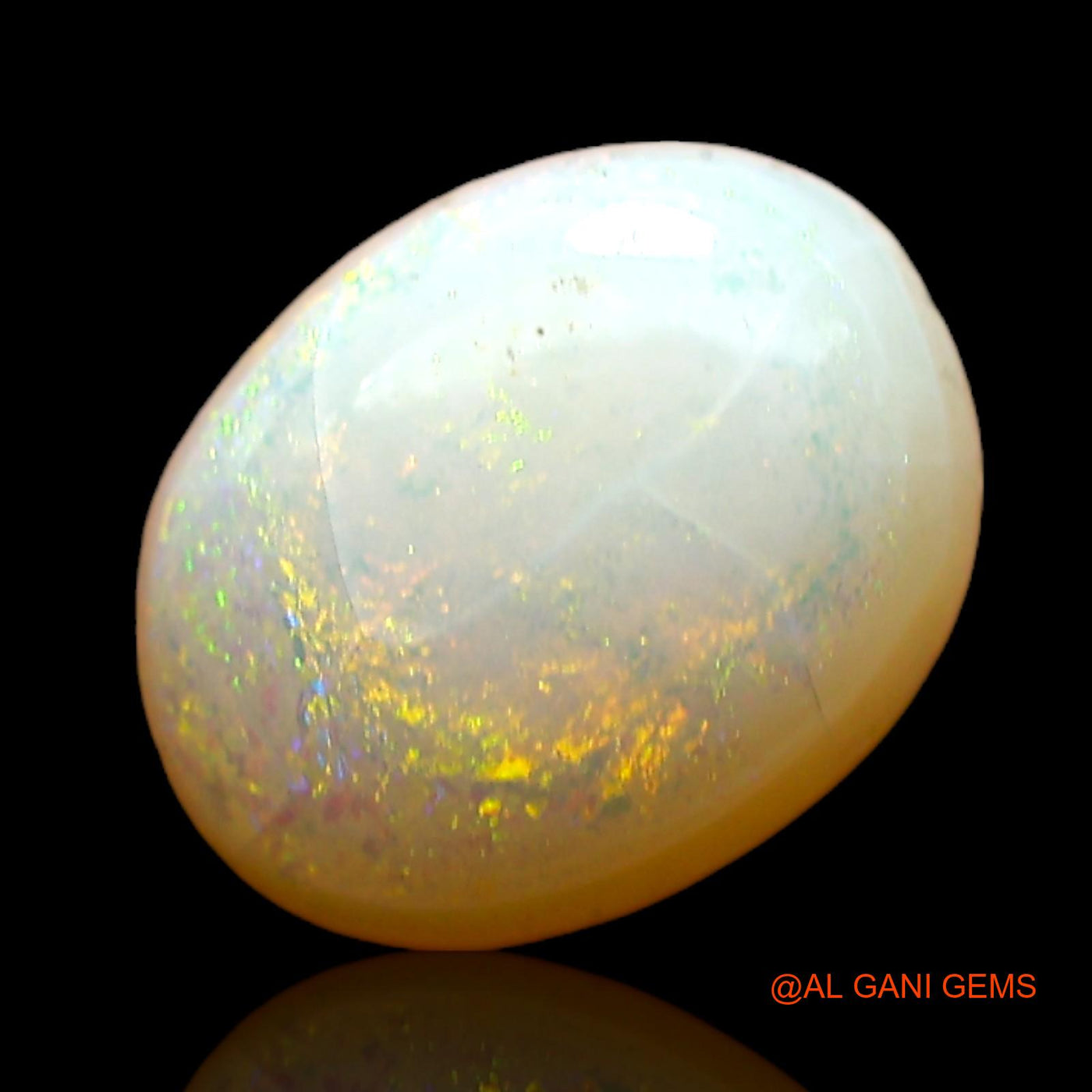 1.00 Cts Unheated Australian Fire Opal Loose Gemstone Oval Cabochon Natural 8x6x3 mm AC-785