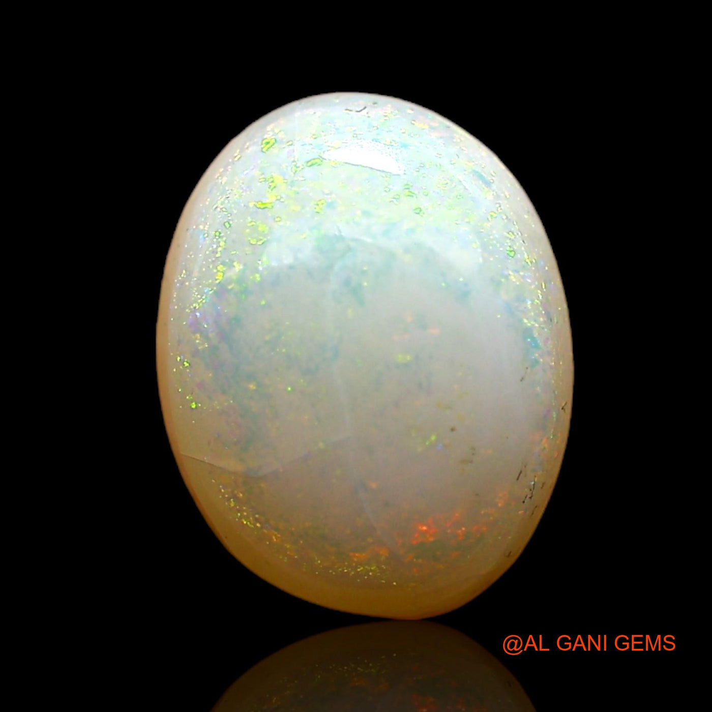 1.00 Cts Unheated Australian Fire Opal Loose Gemstone Oval Cabochon Natural 8x6x3 mm AC-785
