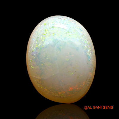 1.00 Cts Unheated Australian Fire Opal Loose Gemstone Oval Cabochon Natural 8x6x3 mm AC-785