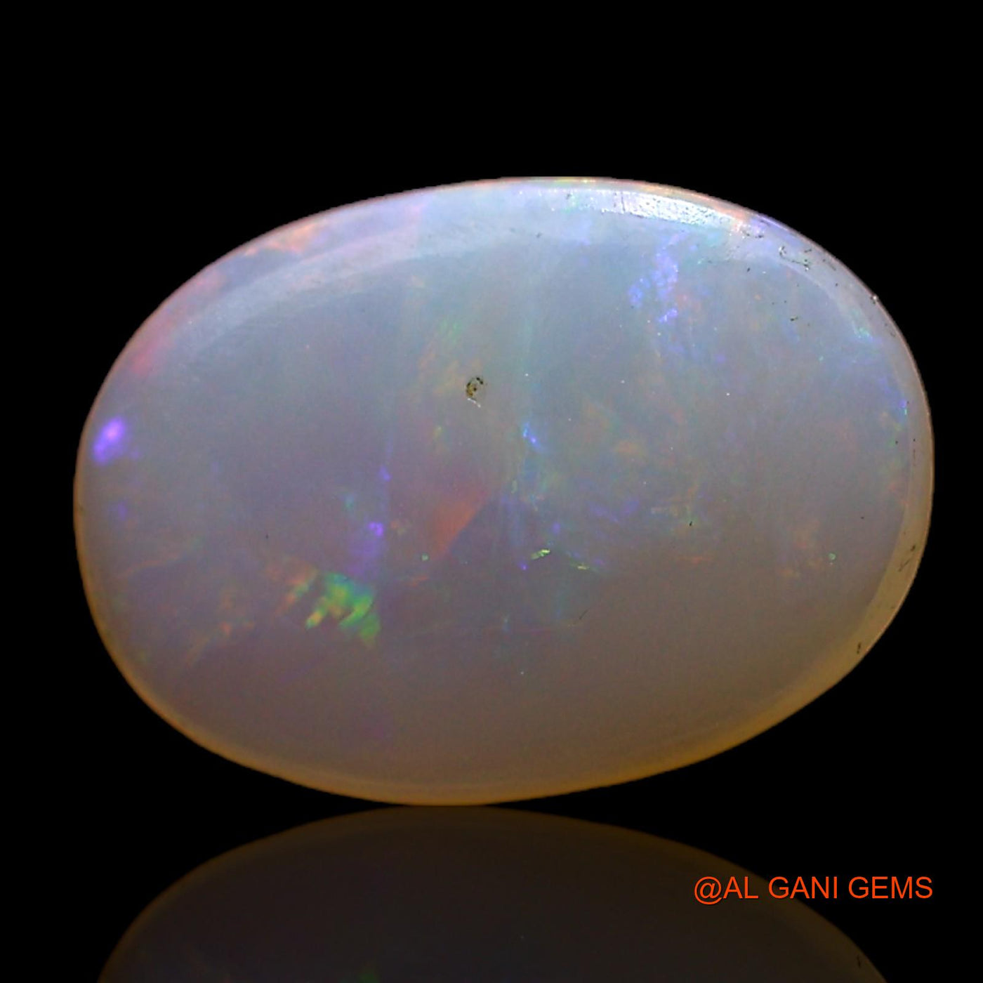 1.00 Cts Natural Australian Fire Opal Loose Gemstone Oval Cabochon 9x6x2 mm AC-787