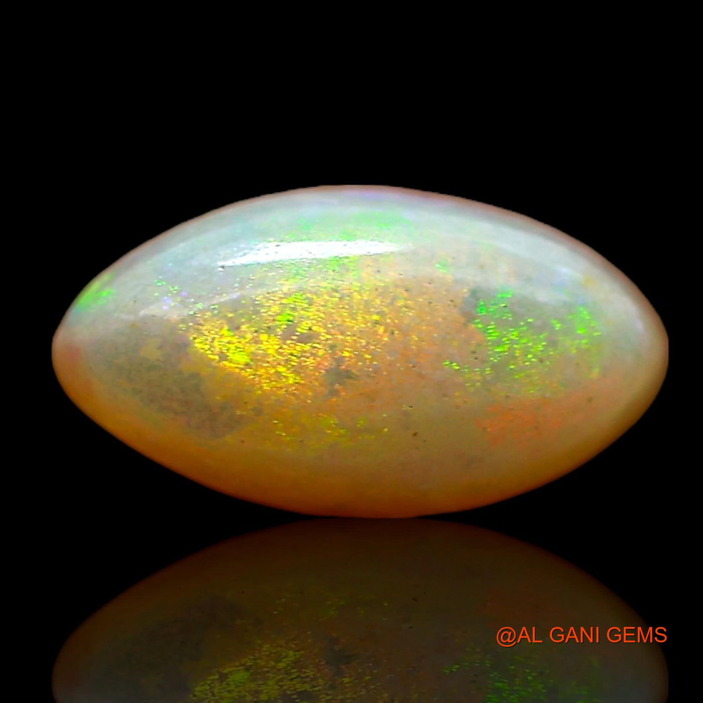 1.00 Cts Natural Australian Fire Opal Loose Gemstone Fancy Cabochon 9x5x3 mm AC-788