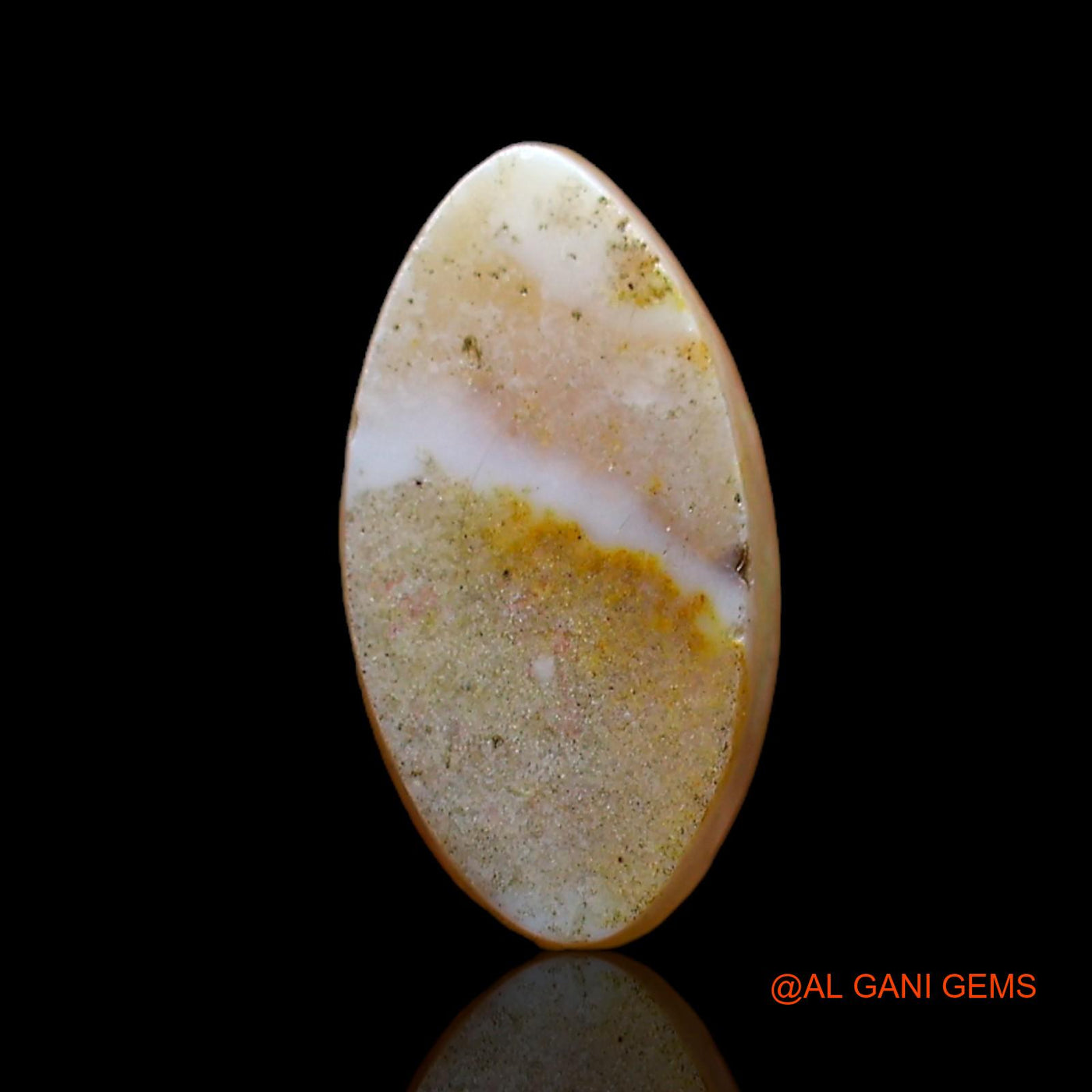 1.00 Cts Natural Australian Fire Opal Loose Gemstone Fancy Cabochon 9x5x3 mm AC-788
