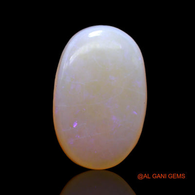Natural Untreated Fire Opal Loose Gemstone Oval Cabochon From Australia 7.00 Cts 17x11x5 mm AC-78