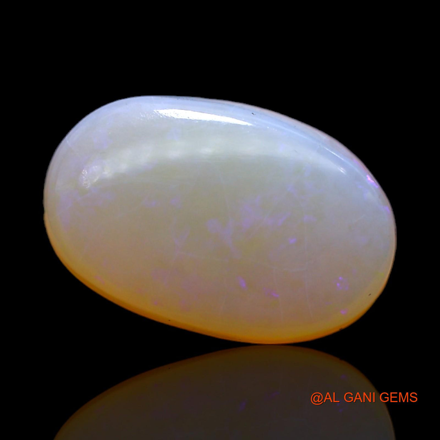 Natural Untreated Fire Opal Loose Gemstone Oval Cabochon From Australia 7.00 Cts 17x11x5 mm AC-78