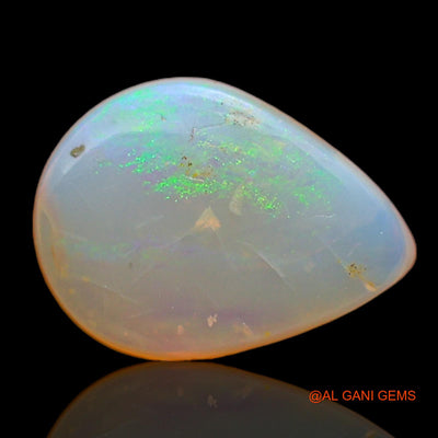 1.00 Cts Natural Australian Fire Opal Pear Cabochon Loose Gemstone For Jewelry 8x6x2 mm AC-790