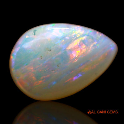 1.00 Cts Natural Australian Fire Opal Pear Cabochon Loose Gemstone For Jewelry 8x6x2 mm AC-792
