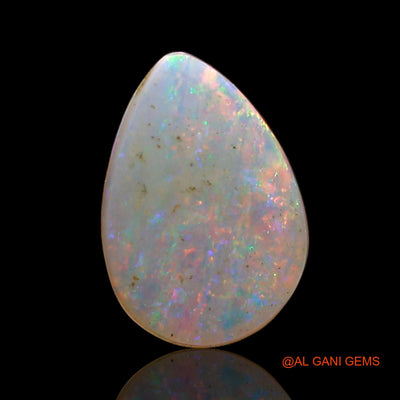 1.00 Cts Natural Australian Fire Opal Pear Cabochon Loose Gemstone For Jewelry 8x6x2 mm AC-792