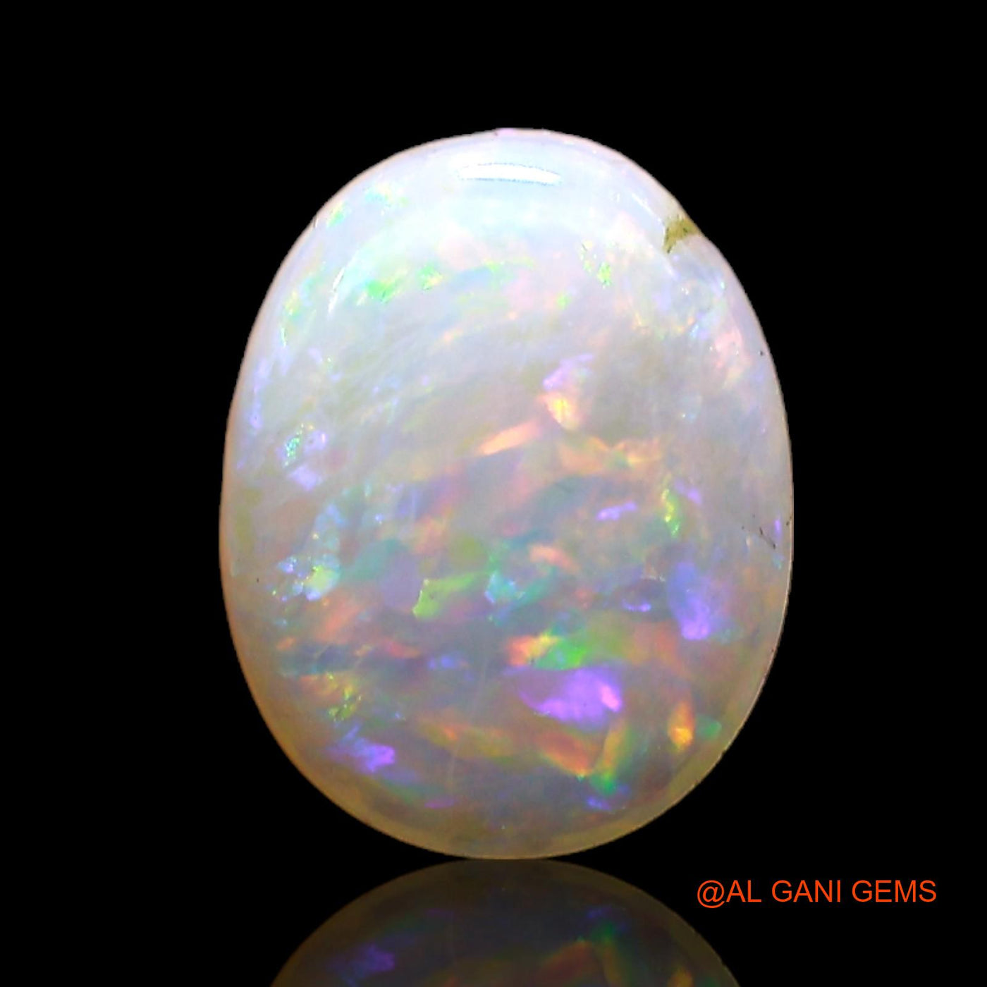 1.00 Cts Natural Australian Fire Opal Loose Gemstone Oval Cabochon 8x6x2 mm AC-793