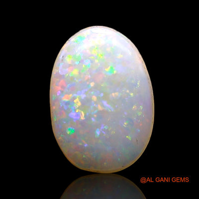1.00 Cts Natural Australian Fire Opal Oval Cabochon Loose Gemstone For Jewelry 8x6x1 mm AC-794